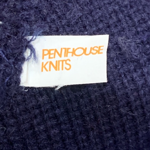 Vintage Penthouse Knit Winter Pom Pom Beanie Old School OS - Picture 4 of 4